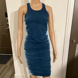 Michael Stars Sleeveless Ruched Tye Dye Tank Dress